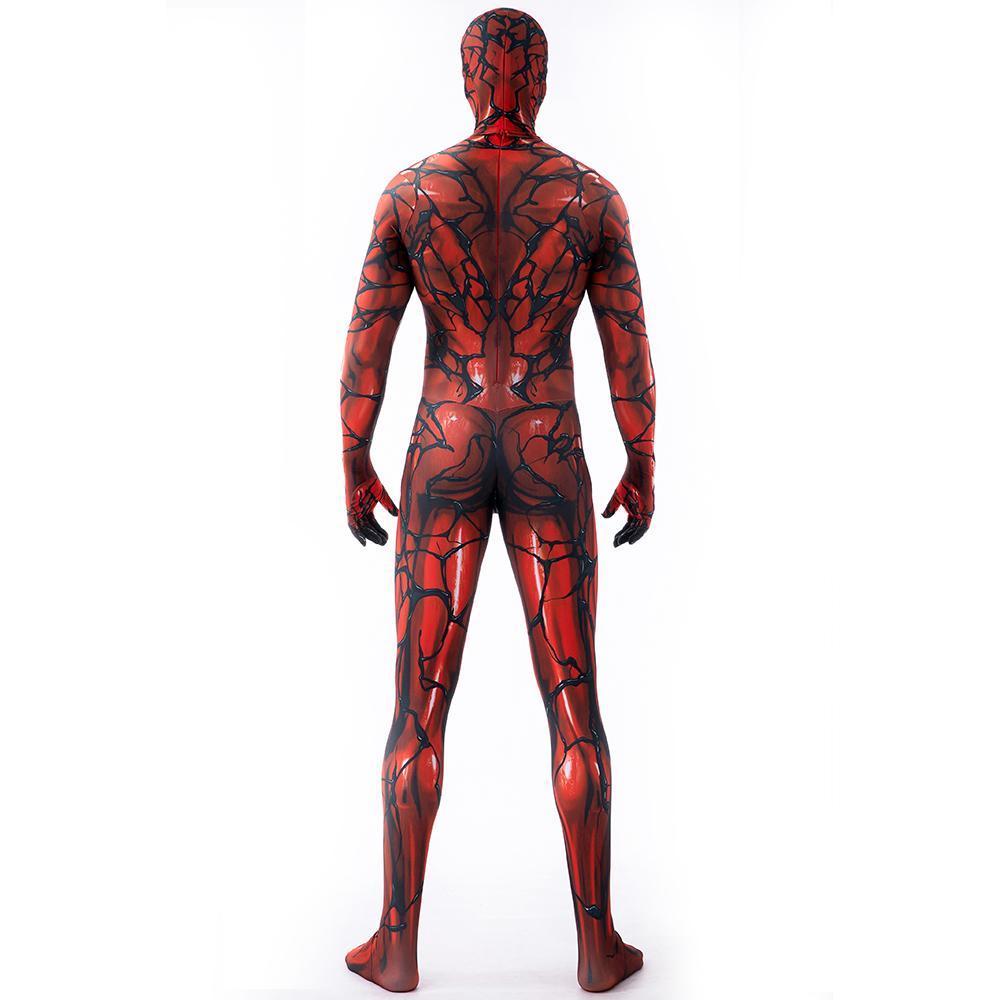 Carnage Red Venom Spiderman Costume Cosplay Jumpsuit Superhero Bodysuit Halloween Suit Zentai For Adult Kids