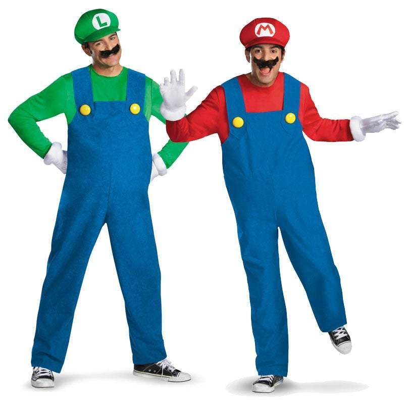 Adult Men's Deluxe Mario Cosplay Halloween Costume