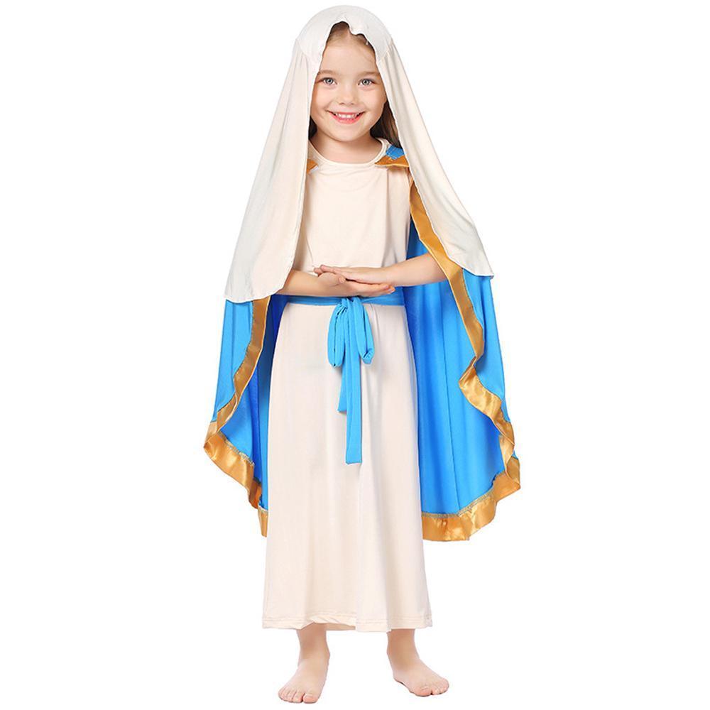 Girl shepherd Cosplay Sleeveless Robe Shawl Halloween Costumes for kids
