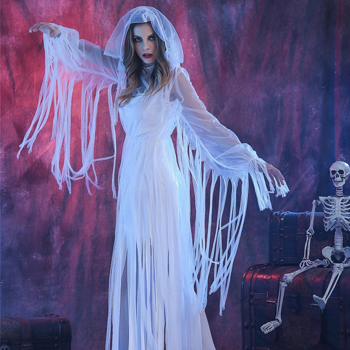Ghost Zombie bride Walking Dead Adult Fancy Halloween Costumes