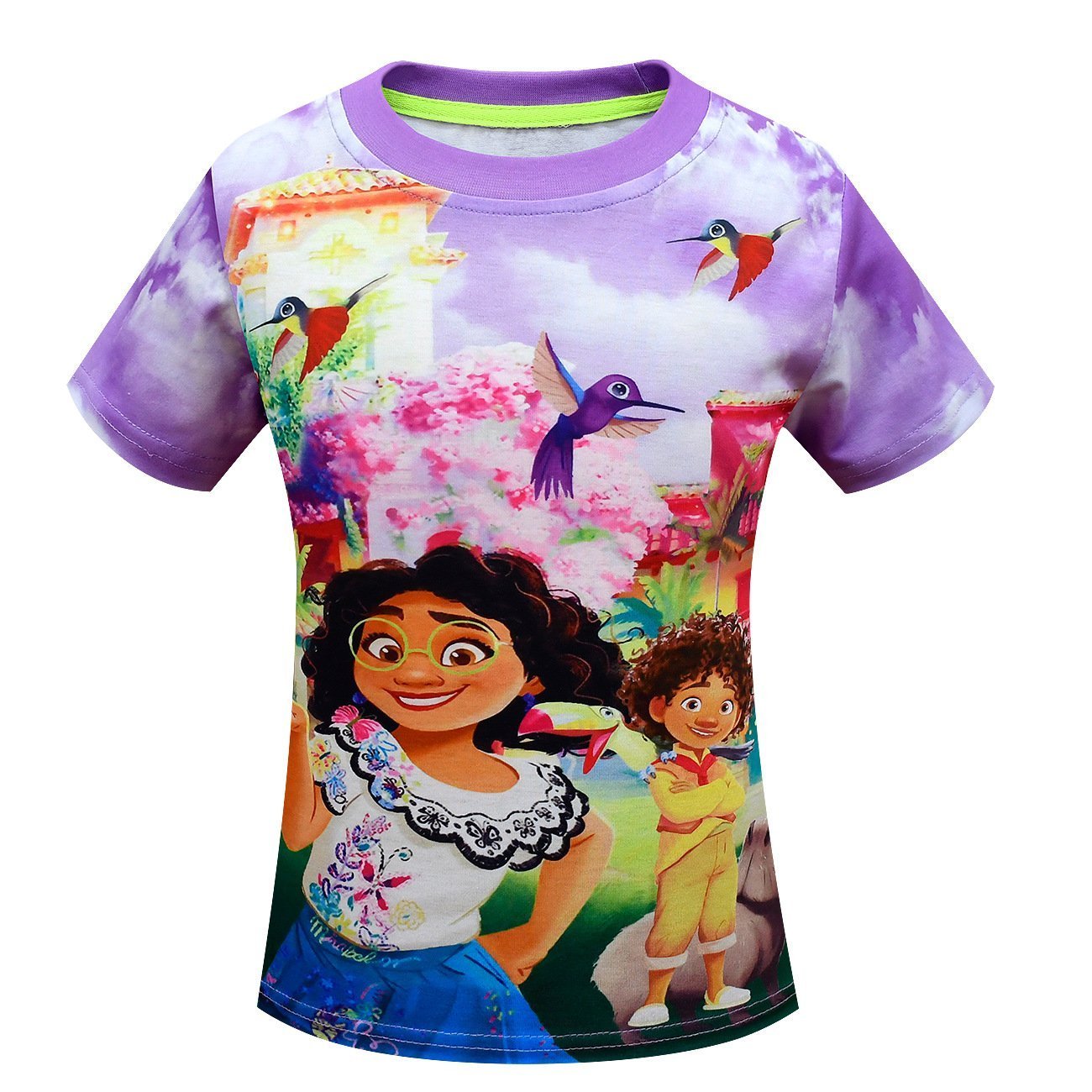 Encanto Mirabel T-Shirt Girls Cartoon Crew Neck Short Sleeve Top