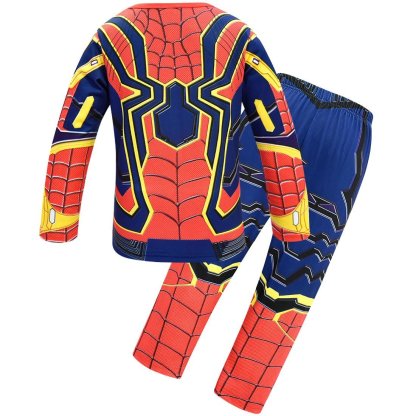 The New Avengers Spiderman Cosplay Costume Top Pants Halloween Outfit Suit Dress Up For Kids