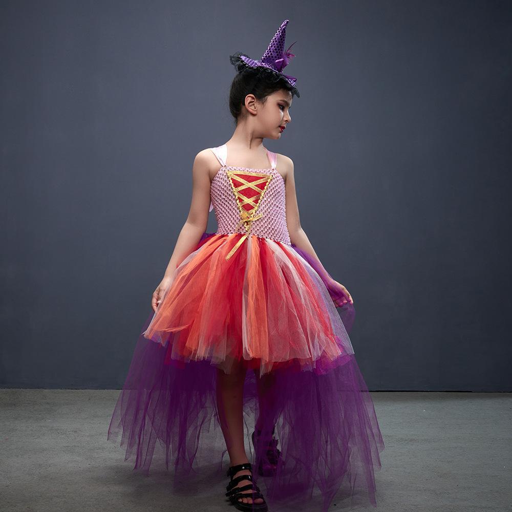 Girl Hocus Pocus Sanderson sisters Winifred Sarah Mary Tutu Dress for kids Halloween Cartoon Costume