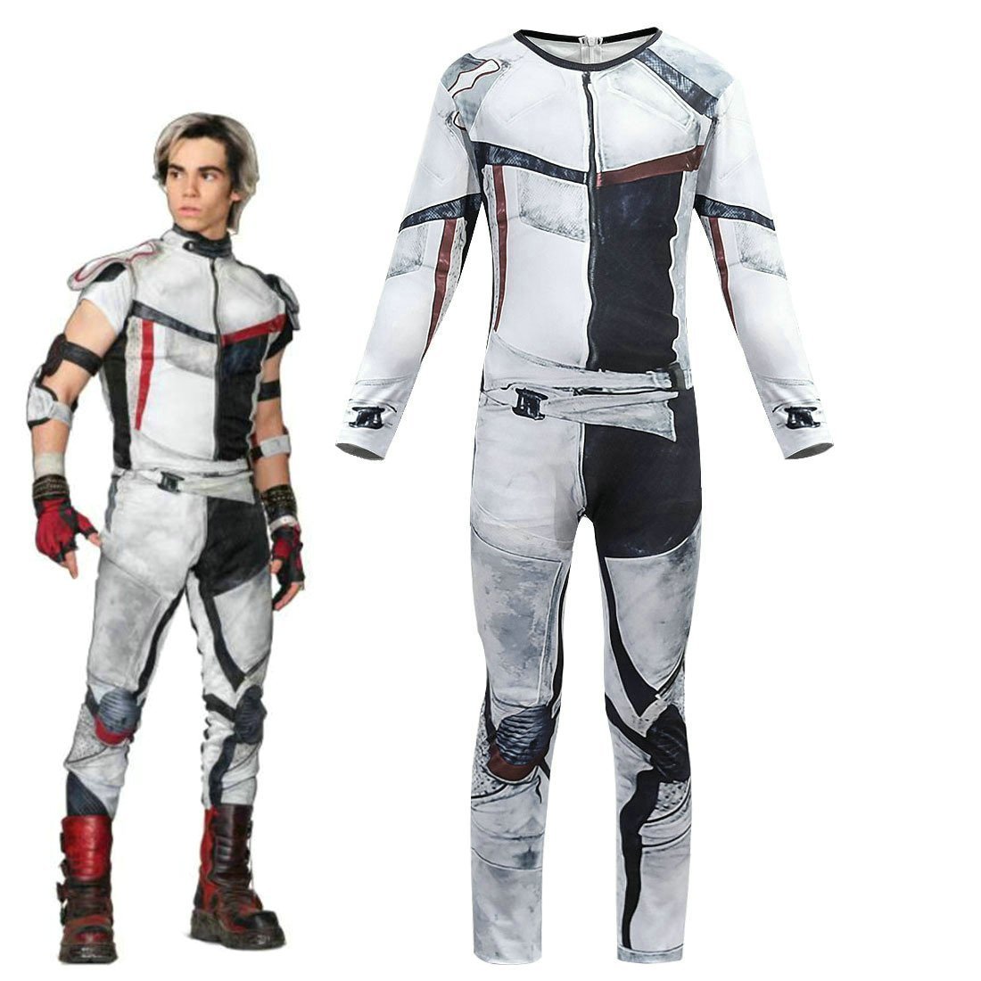 Descendants 3 Jay Carlos Costume Cosplay Bodysuit for Adult Kid
