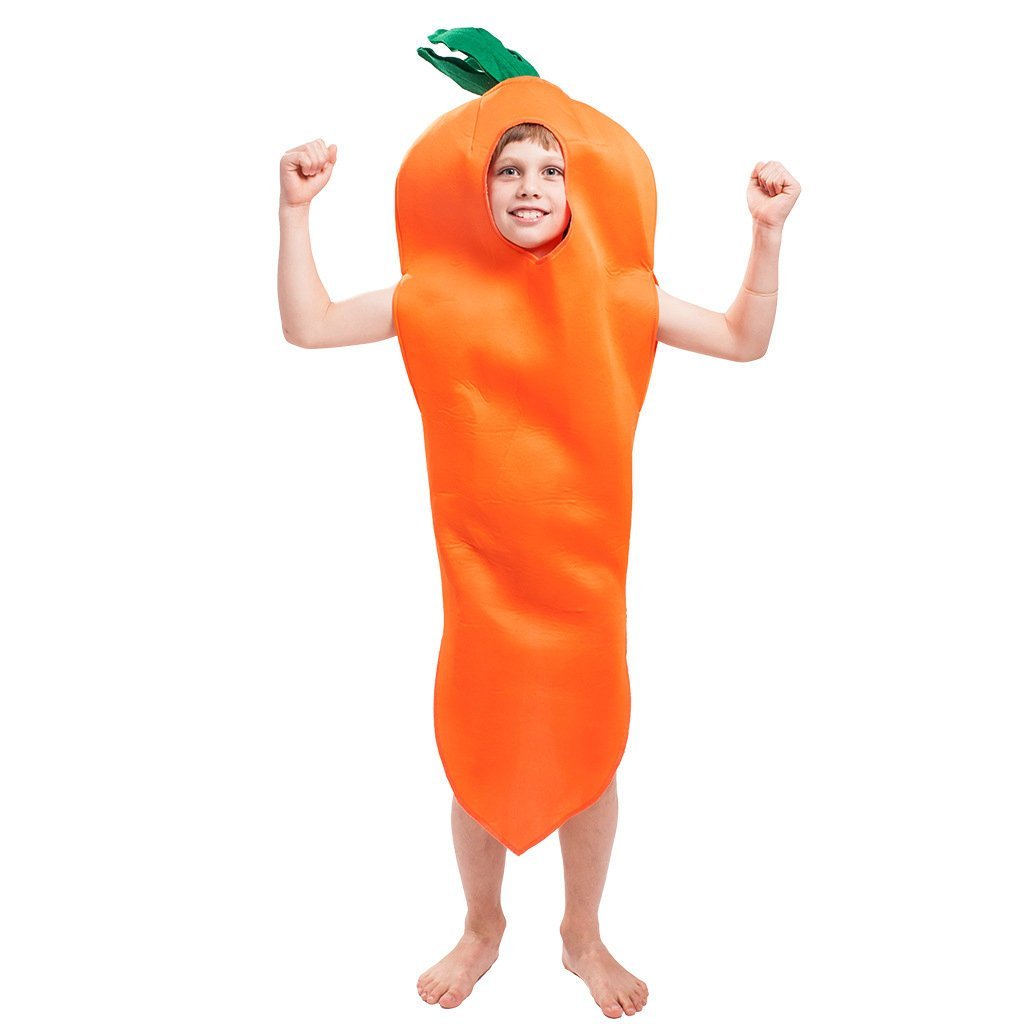 Carrot Carnival Vegetable Halloween Cosplay Christmas Costume for Kids