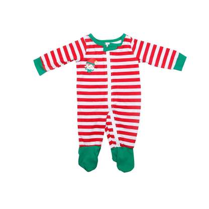 Christmas family Matching Stripe Printed Pajamas Outfits Two Pieces