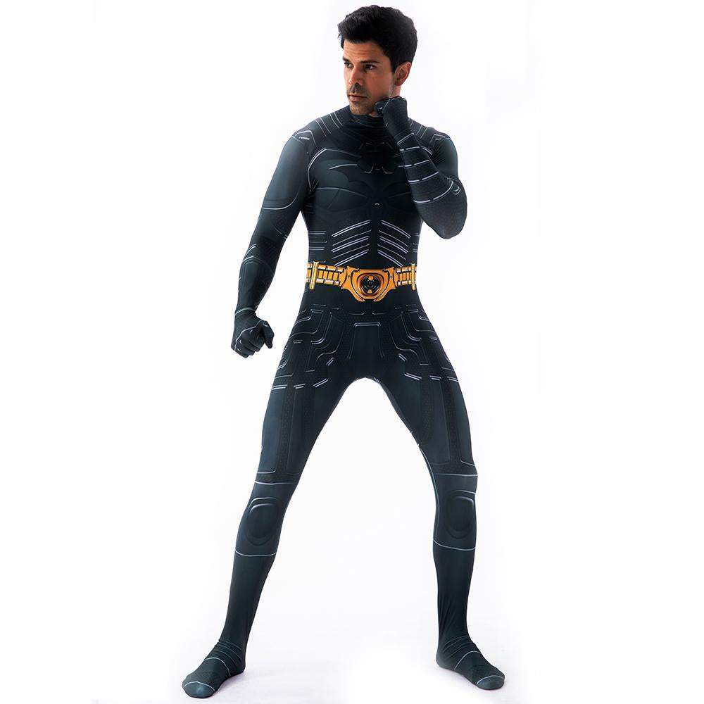 Batman Costume Cosplay Jumpsuit Superhero Bodysuit Tights Halloween Suit Zentai For Adult Kids