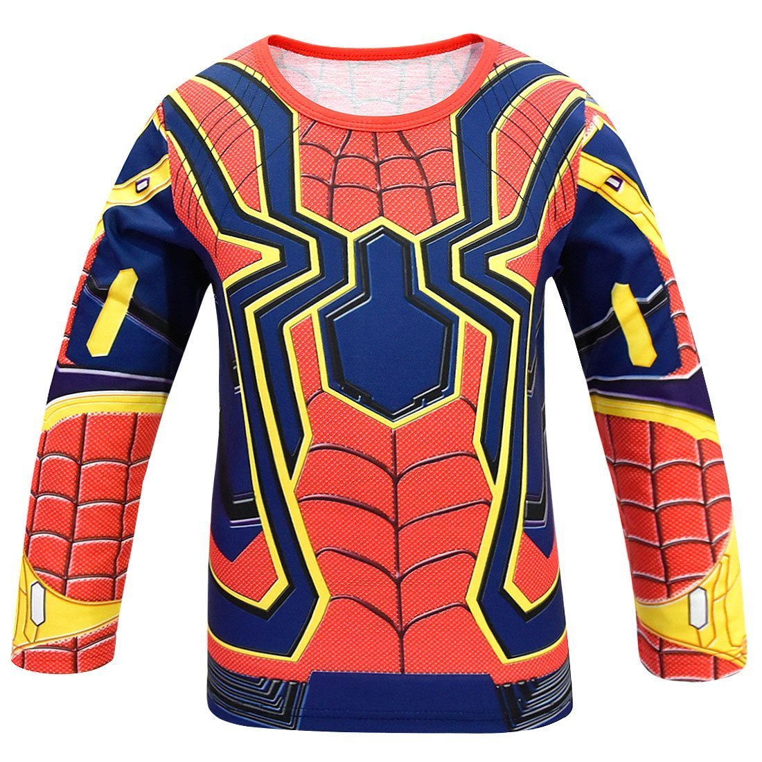The New Avengers Spiderman Cosplay Costume Top Pants Halloween Outfit Suit Dress Up For Kids