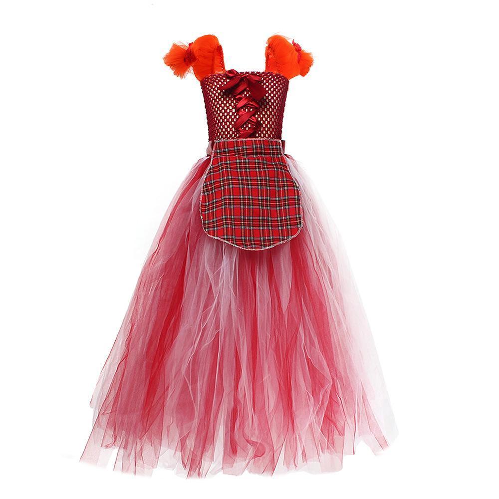 Hocus Pocus Sanderson Winifred Sarah Mary Costume sisters Tutu Dress for kids Girl Halloween Party Gift