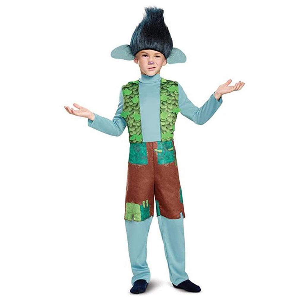 Trolls Poppy Branch Cosplay Costume Toddler Halloween Fancy Dress Outfit for Kids Boys Girls-Pajamasbuy