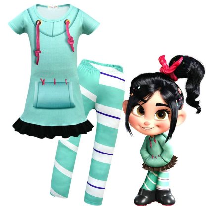 Wreck-It Ralph Vanellope von Schweetz Girls Cosplay Costume