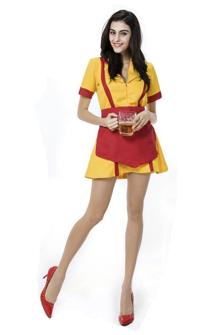 Halloween Girls Beer Maid Waiter German Oktoberfest Costume Mini Tutu Dress