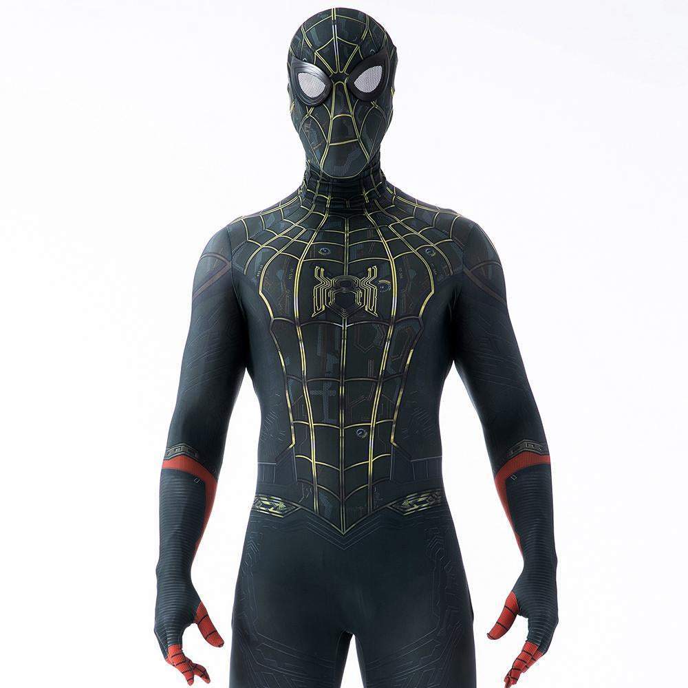 SpiderMan No Way Home Costume Cosplay Jumpsuit Superhero Tights Red Arm Suit Zentai For Adult Kids