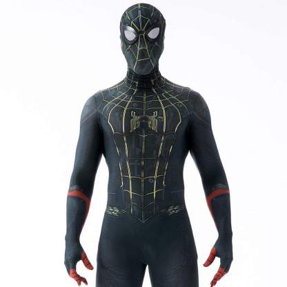 SpiderMan No Way Home Costume Cosplay Jumpsuit Superhero Tights Red Arm Suit Zentai For Adult Kids