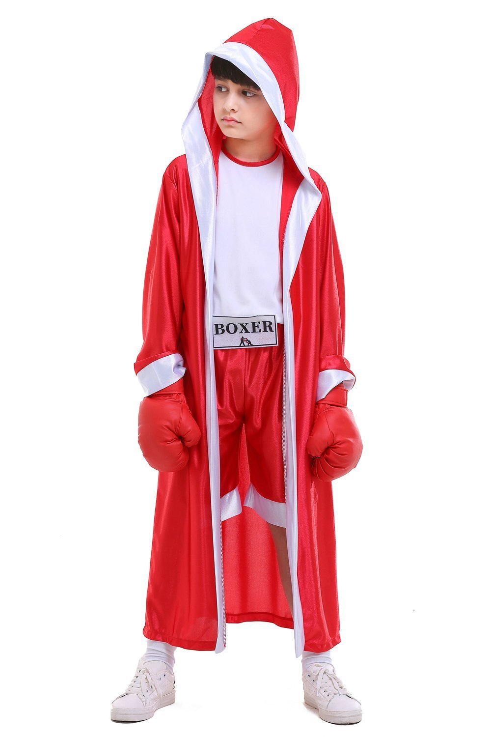 Child Boys Champion Boxer Uniform Halloween Costume Sportswearing