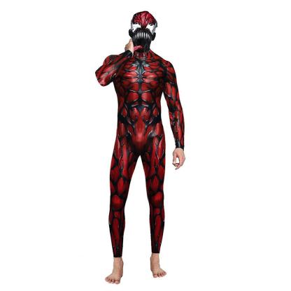 Venom Cosplay Costume Jumpsuit Halloween Party Bodysuit Outfit Zentai for Adults Men-Pajamasbuy