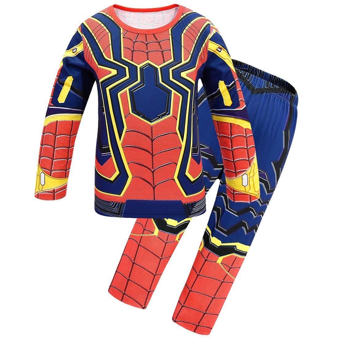 The New Avengers Spiderman Cosplay Costume Top Pants Halloween Outfit Suit Dress Up For Kids