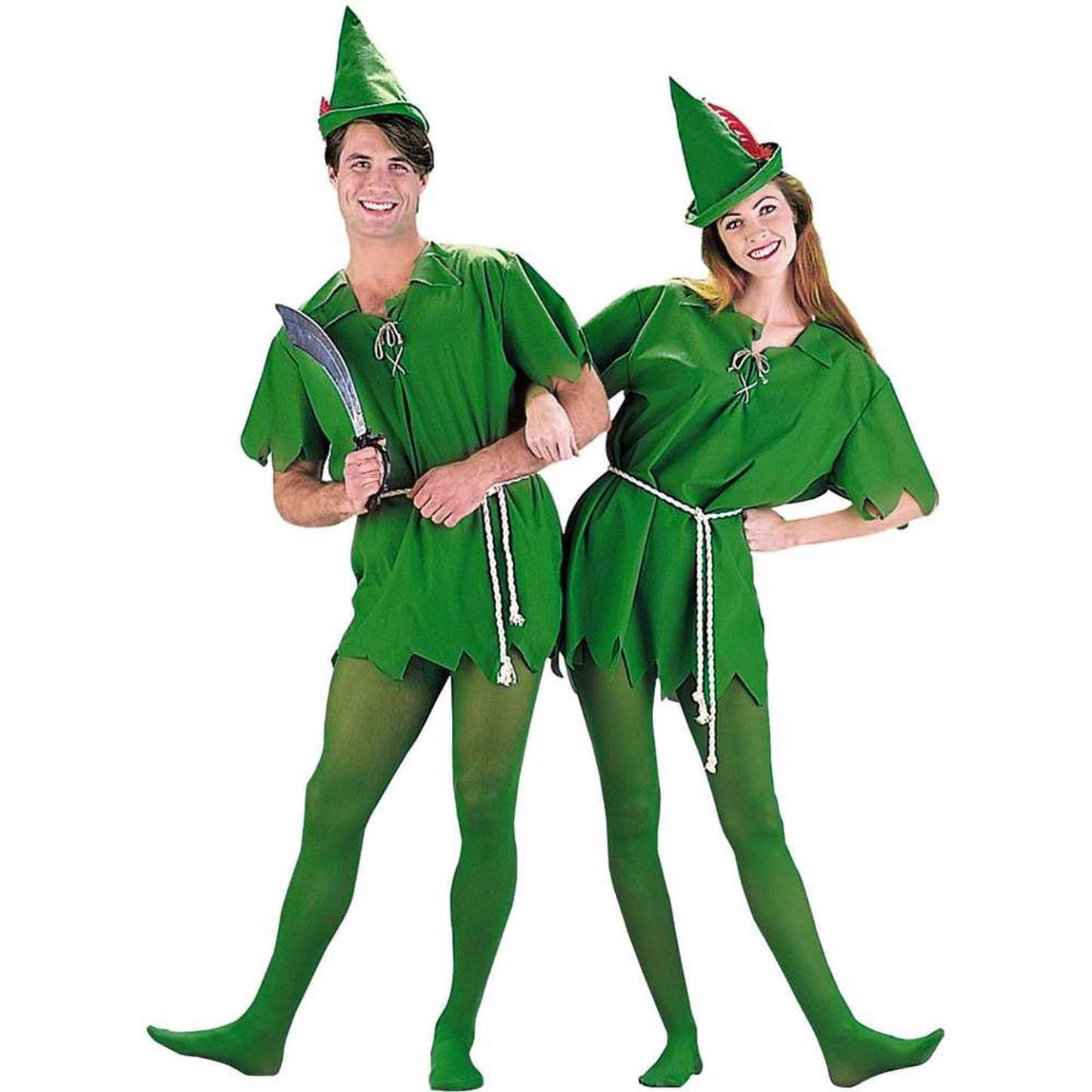 Peter Pan Robin Hood Storybook Adult Kid Dress Up Party Green Costume-Pajamasbuy
