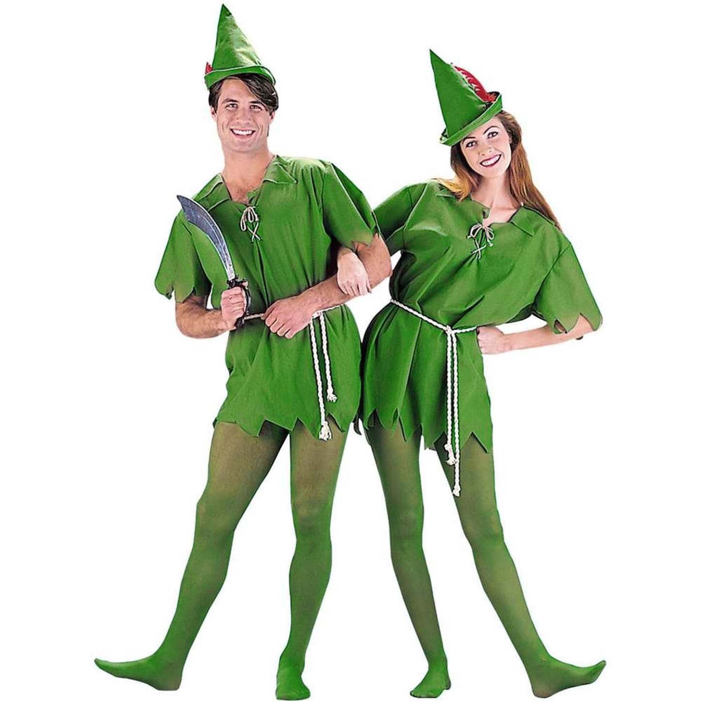 Peter Pan Robin Hood Storybook Kid Adult Dress Up Party Green Costume