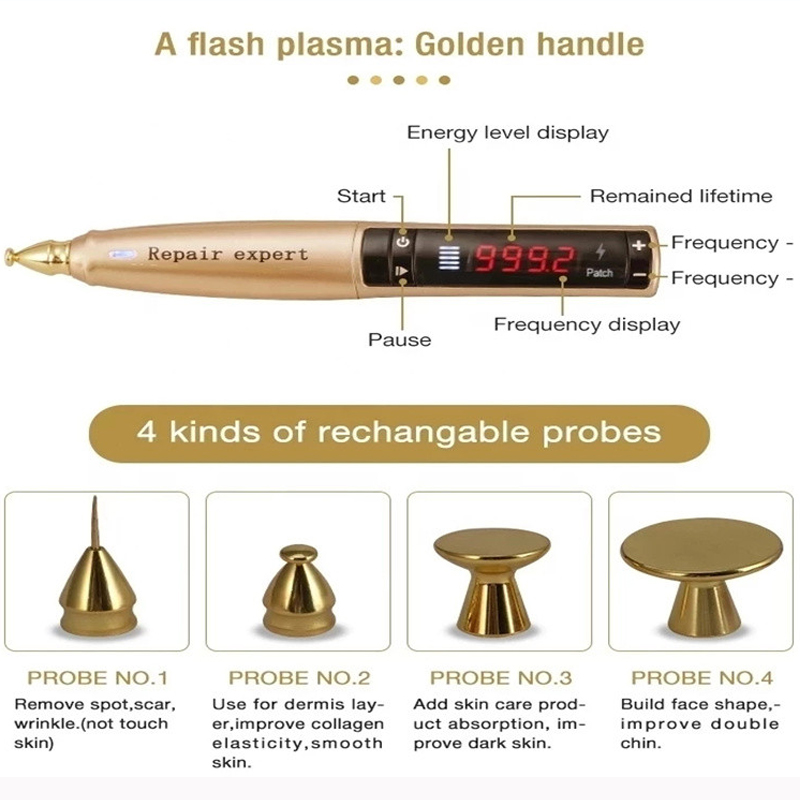 2 in 1 Plasma Shower Plasma Surgery Beauty Machine Eyelid Lifting Wrinkle Removal Skin Rejuvenation Whitening Acne Remover