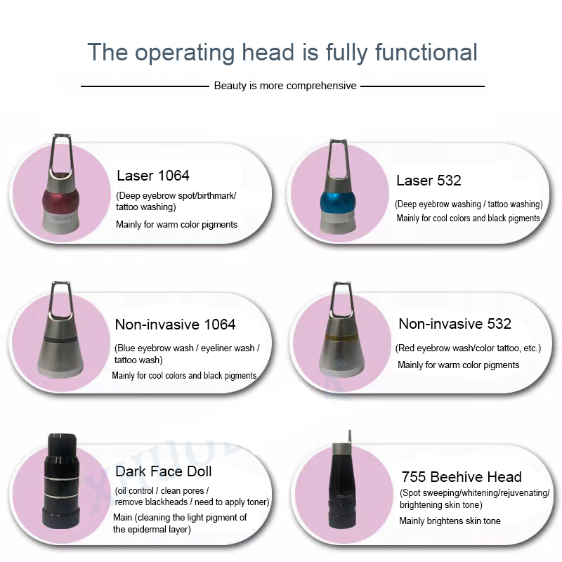 New ND YAG Picosecond Laser Tattoo Removal Machine Freckle Eyebrow Washing Skin Rejuvenation Carbon Peeling Whitening Beauty