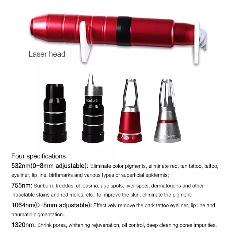 Professional Q Switch Nd Yag Portable Skin Whitening Acne Dark Spot Remover Tattoo Permanent Hair Removal Laser Machine