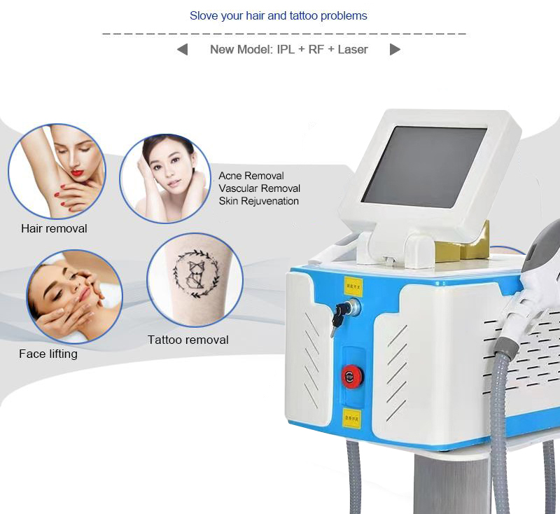 Multifunctional IPL Opt Nd Yag Laser Permanent Hair And Tattoo Removal Picosecond Laser Acne Removal Machine