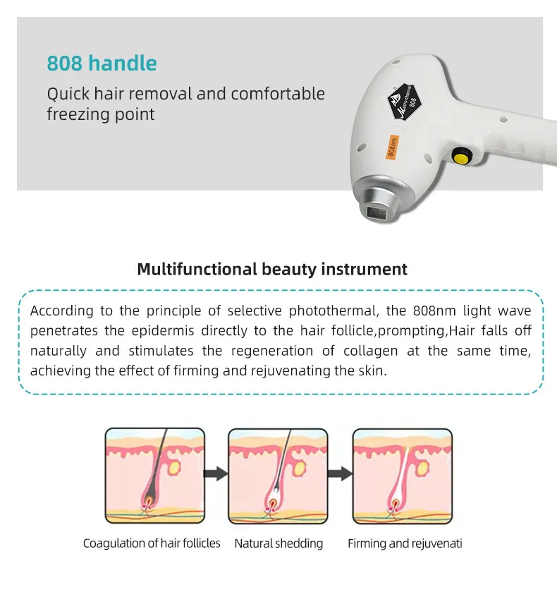 2 in 1 pico diode laser 755nm picosecond laser tattoo removal diode laser 808 ice painless hair removal