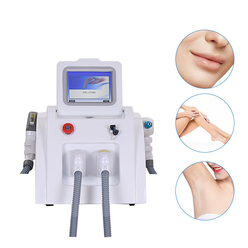Latest Painless Safe Hair Removal Skin Rejuvenation Q-switch Nd Yag Laser IPL Hair Remove 2 in 1 Portable Tattoo Removal Device