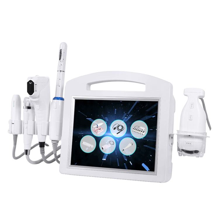 Portable 6 in 1 Face Lifting 4D Hifu 100000 Shots 12 Lines Anti-aging Body Slimming Microneedling RF System 4D Ice Hifu Machine