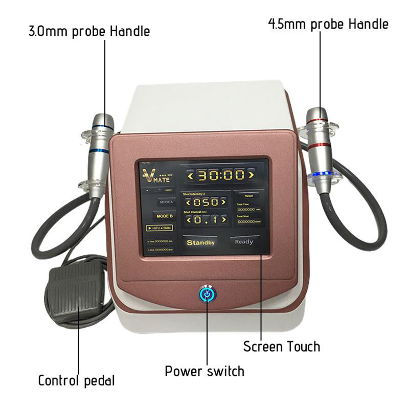 2 in 1 Portable Vmax Radar Line Carving Non Surgical Wrinkle Anti-Wrinkle Removal Face Lift Skin Tightening Rejuvenation Ultrasound Machine