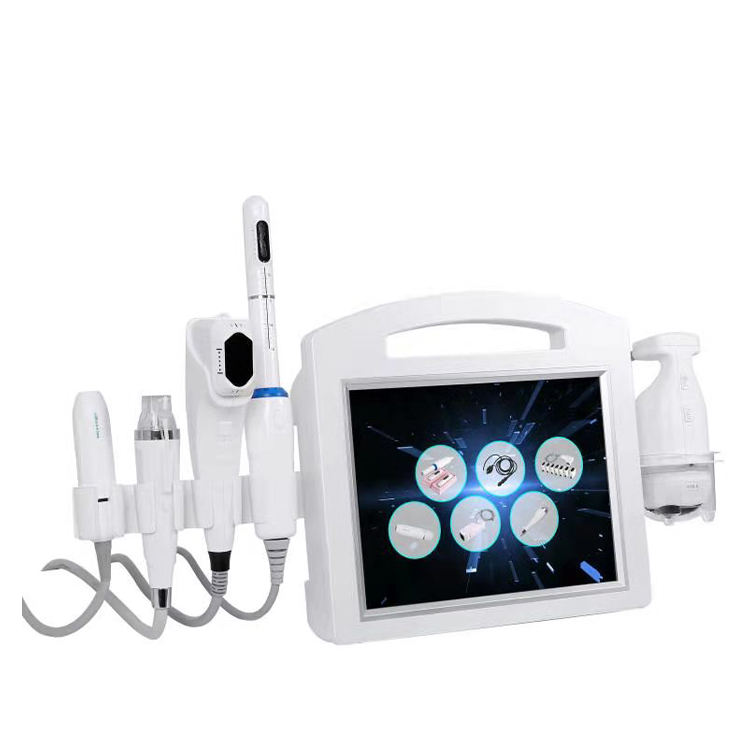 Portable 6 in 1 Face Lifting 4D Hifu 100000 Shots 12 Lines Anti-aging Body Slimming Microneedling RF System 4D Ice Hifu Machine
