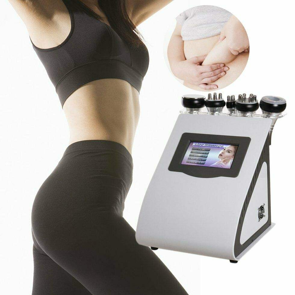 Portable 6 in 1 liposuction 80k unoisetion cavitation slimming machine cellulite removal vacuum body cavitation machine