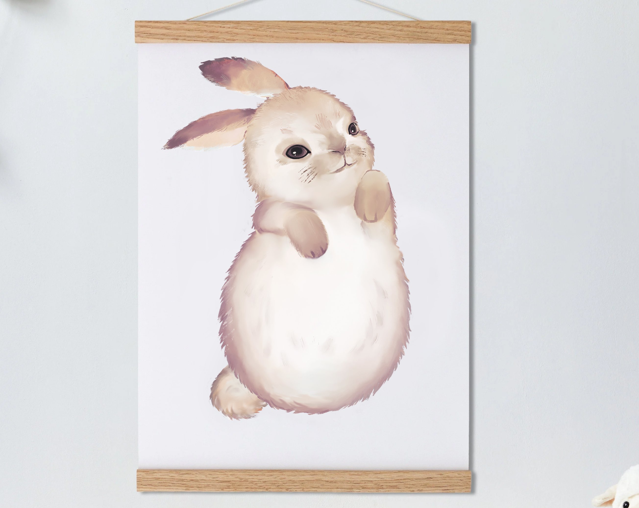 Cute Rabbit, Baby Gift and Pets Gift Personalized,, Footprint Set, Mural Baby & Children's Room Animals,Year of the Rabbit-babyanimal