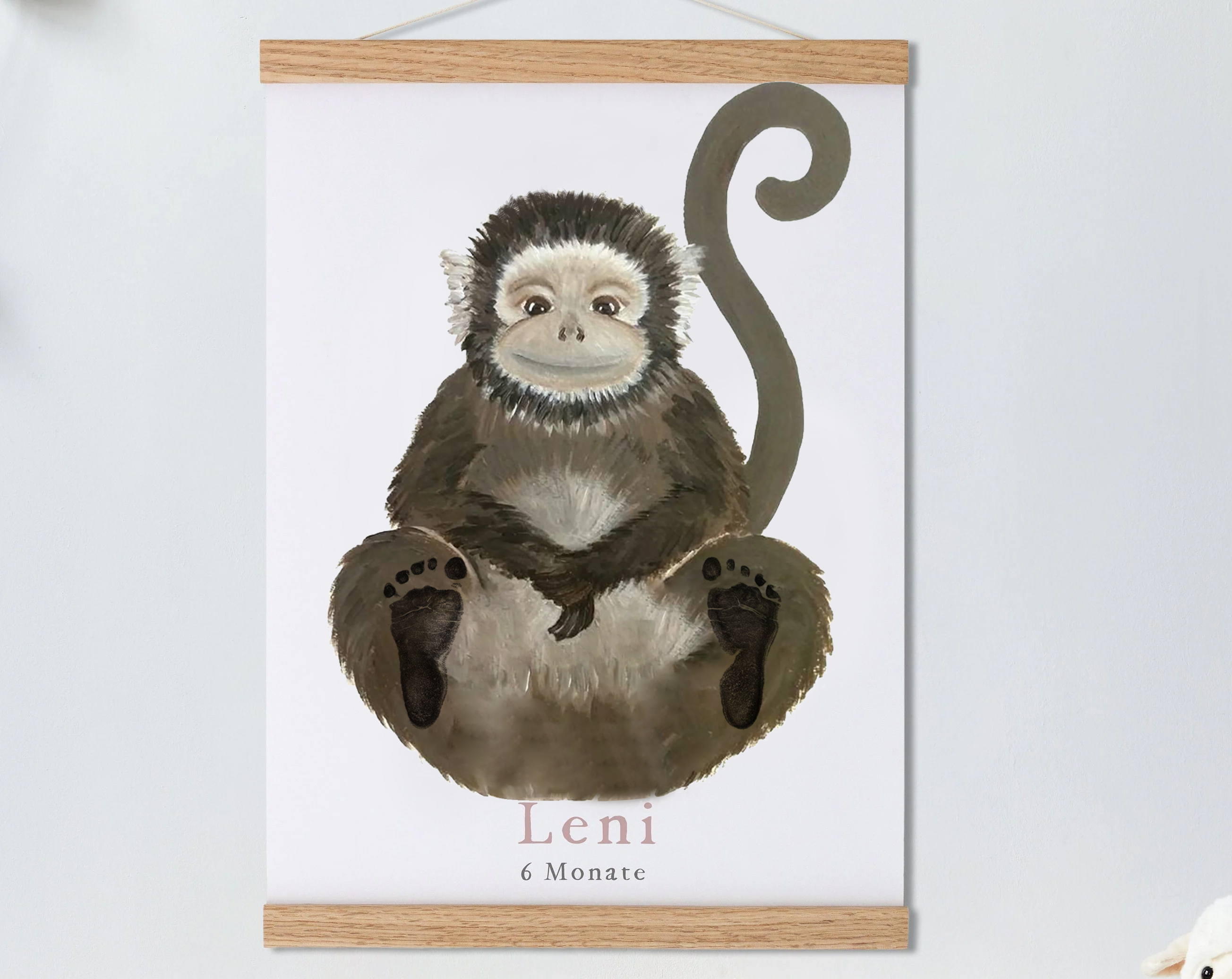 Sitting Monkey,Baby Gift and Pets Gift Personalized,, Footprint Set, Mural Baby & Children's Room Animals,Sitting Monkey?