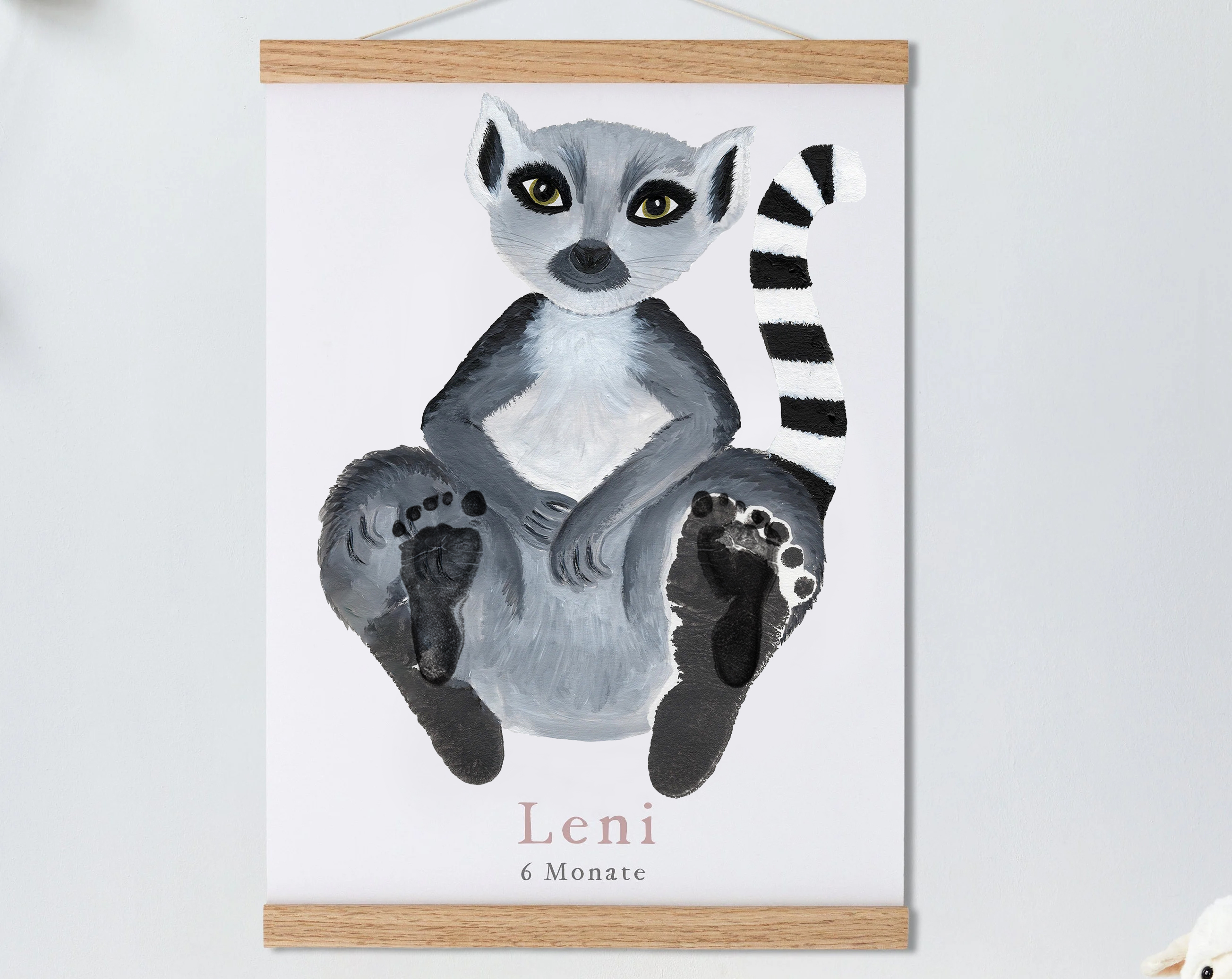 Lemur,Baby Gift and Pets Gift Personalized,, Footprint Set, Mural Baby & Children's Room Animals,Lemur?