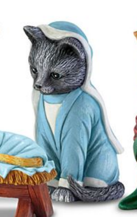 The PURR-fect Christmas Pageant Nativity Figurine Collection|Nativity Sets-babyanimal