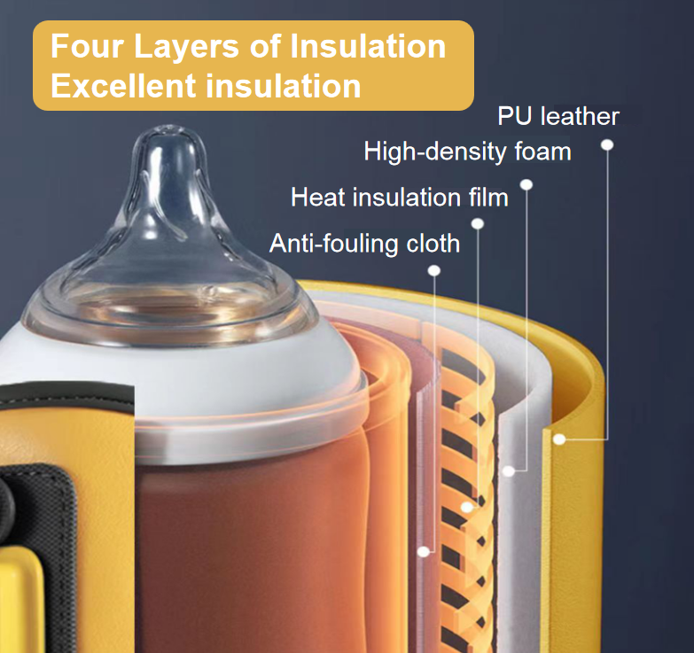 Portable Bottle Warmer Cover USB, Baby Milk Heat Keeper K1 for Car Travel