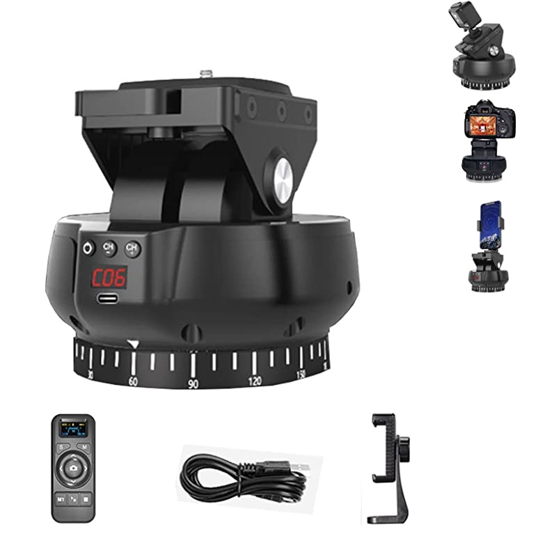 YT-1000/YT-1200/YT-2000 Auto Motorized Rotating Panoramic Head Tripod Stabilizer for Smartphone Cameras Mirrorless Camera-babyanimal