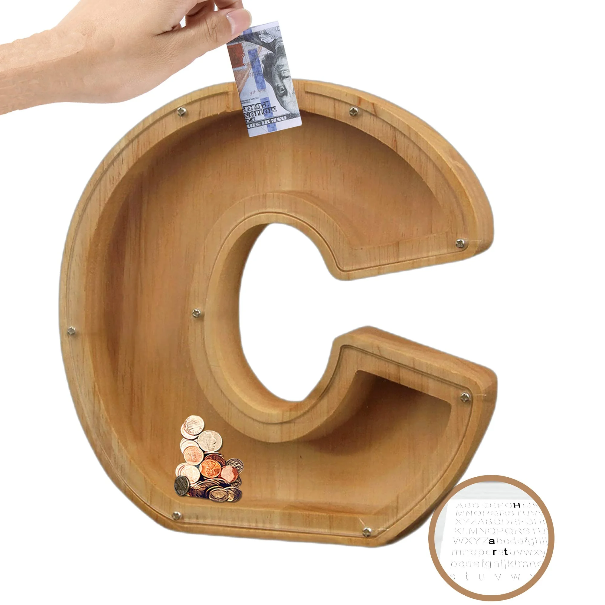 Piggy Bank? Wood Gift For Kids-babyanimal