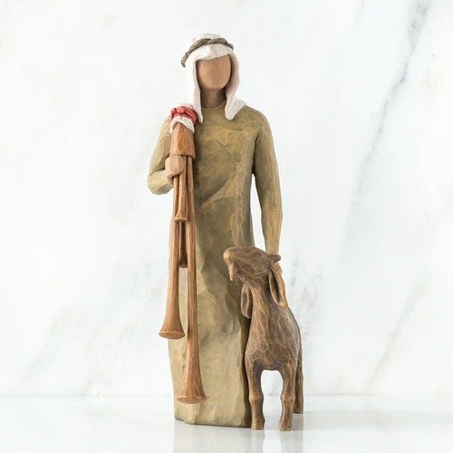 Zampognaro Shepherd with Bagpipe Nativity Figurine|Nativity Sets-babyanimal