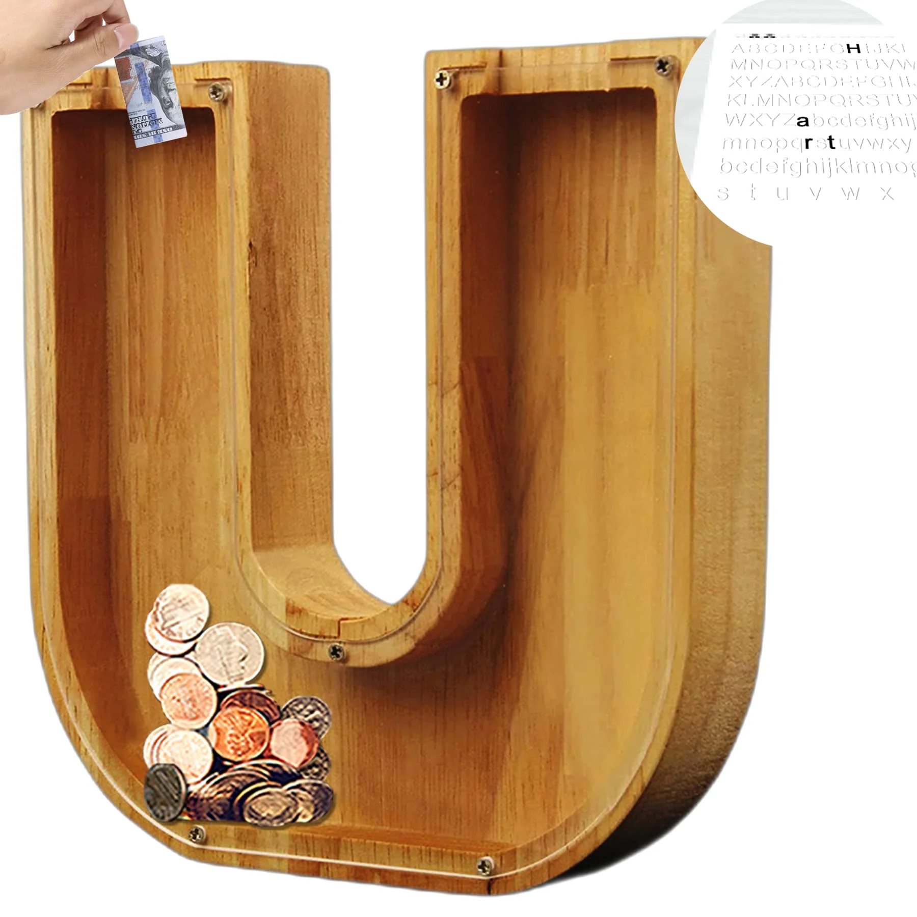 Piggy Bank? Wood Gift For Kids-babyanimal