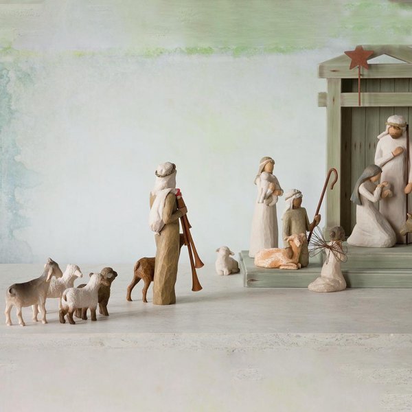 Zampognaro Shepherd with Bagpipe Nativity Figurine|Nativity Sets-babyanimal