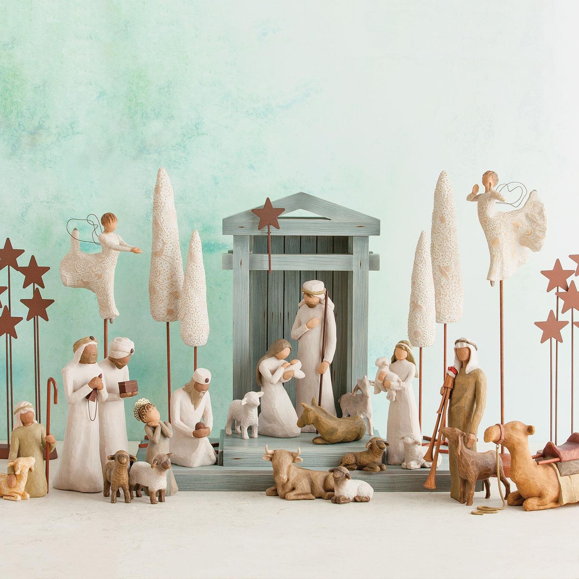 Nativity Deluxe 14-piece Set|Nativity Sets-babyanimal
