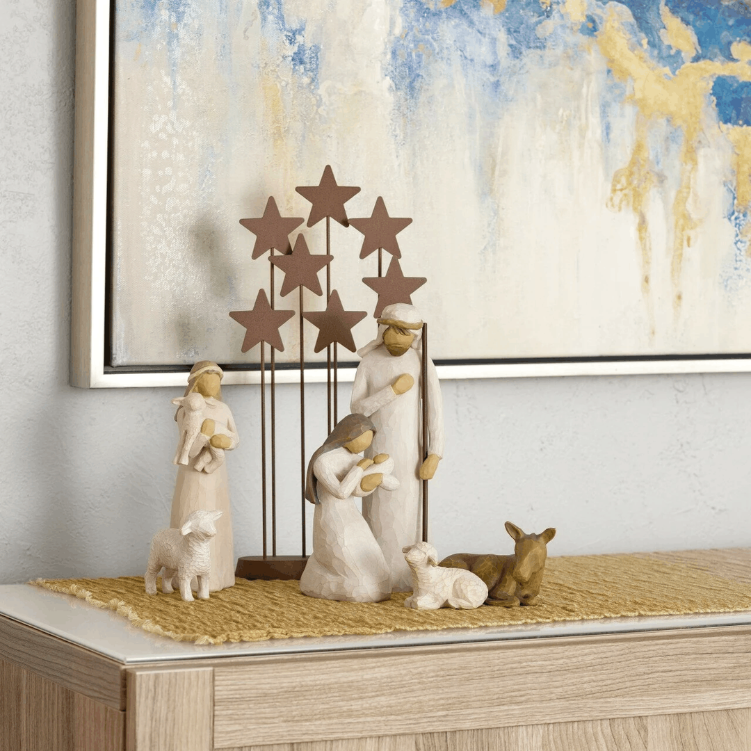 Nativity Deluxe��Gift stars and manger��|Nativity Sets-babyanimal