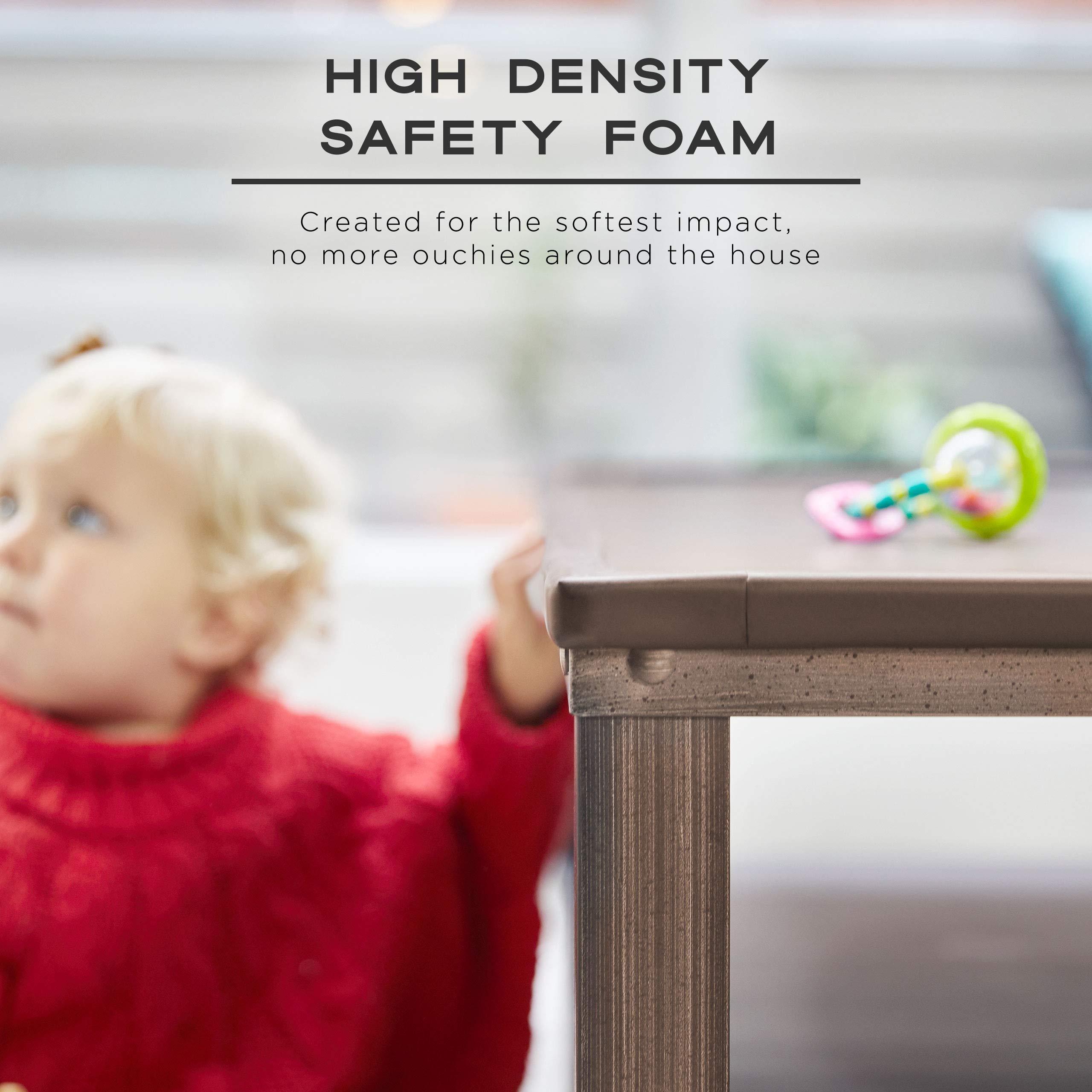 Baby Safety Bumper Guard 6.5 Ft M2cbridge L Shape Extra Thick Furniture Table Edge Protectors Foam