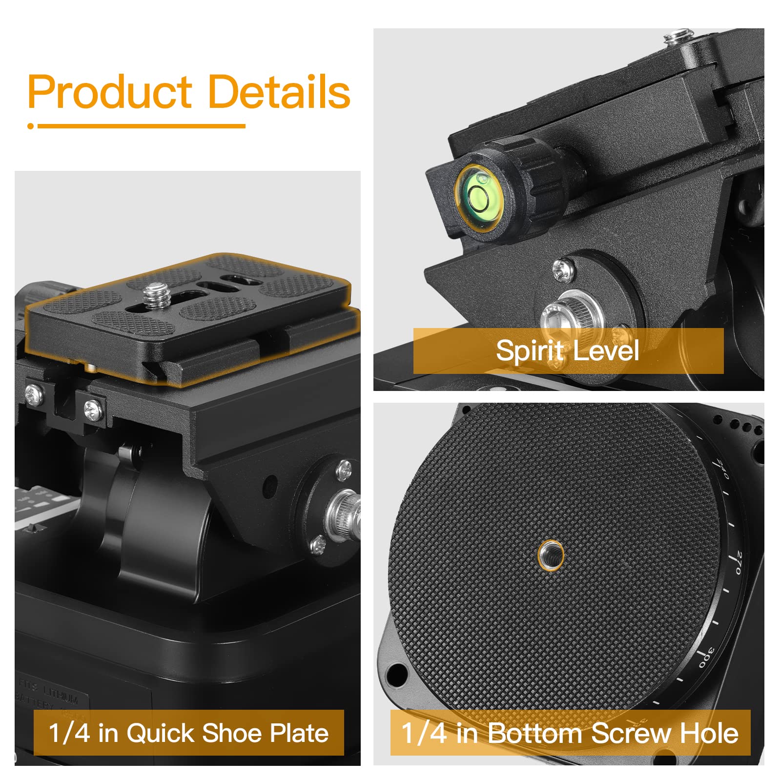 Auto Motorized Rotating Panoramic Head Tripod Stabilizer for Smartphone Cameras Wireless