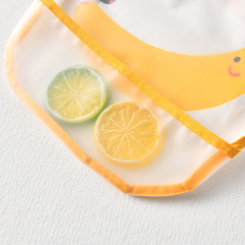 Mess Proof Baby Bib - Waterproof Baby Apron - Great Travel Bib for Baby Eating - Baby Food Bib