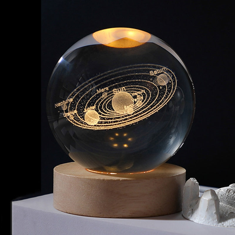 Lazer Engraved Crystal Ball-babyanimal