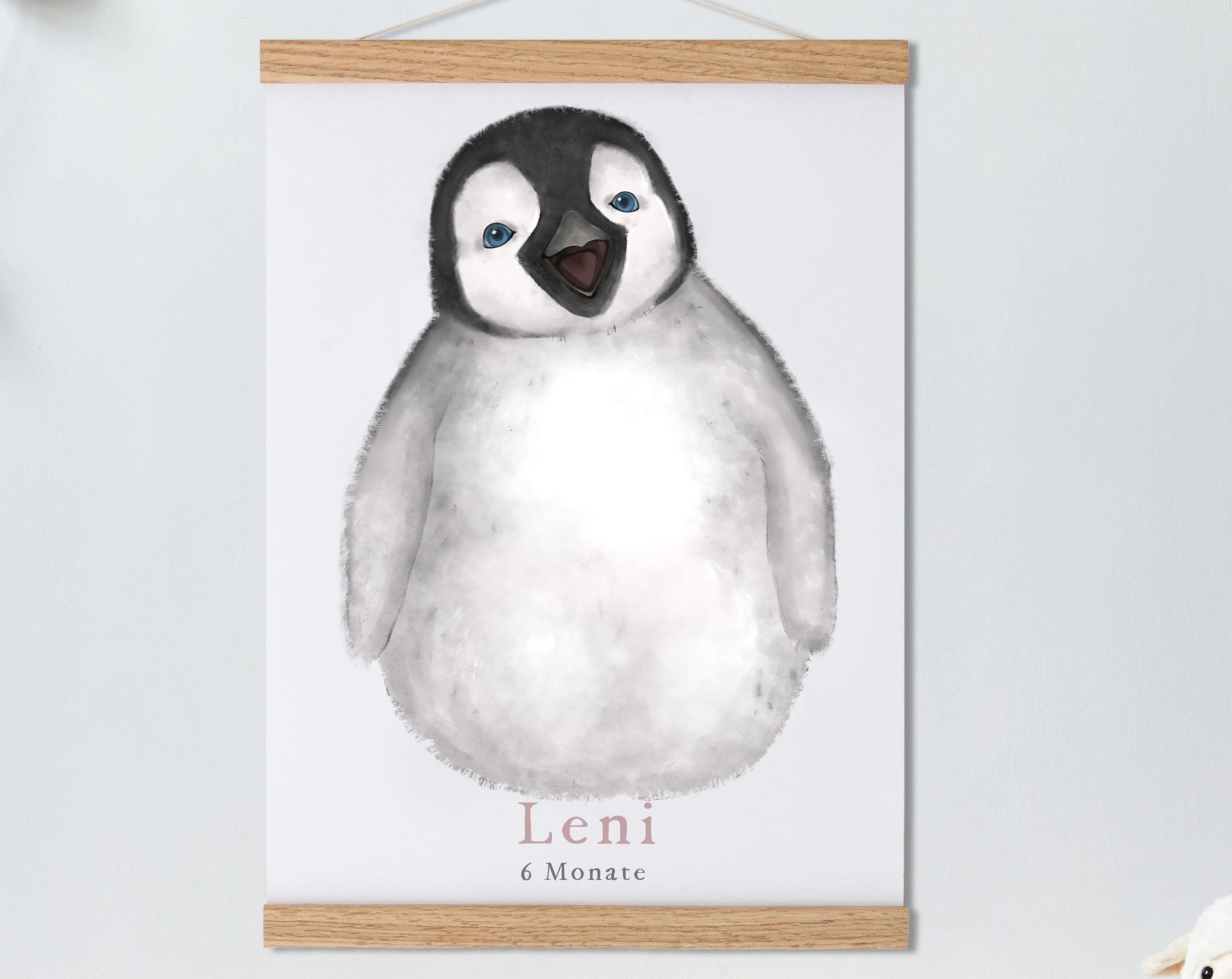 Smiling Penguin, Baby Gift and Pets Gift Personalized,, Footprint Set, Mural Baby & Children's Room Animals,Penguin-babyanimal